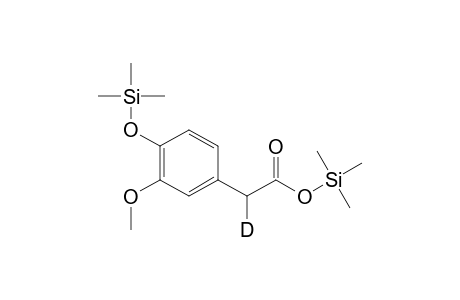 .alpha.-deuterated trimethylsilyl derivative of homovanillic acid