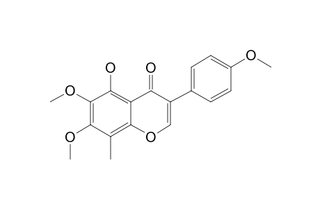 5-Hydroxy-6,7-dimethoxy-3-(4'-methoxyphenyl)-4H-1-benzopyran-4-one