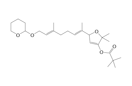 5-[(E,E)-1,5-Dimethyl-7-(tetrahydropyran-2-yloxy)hepta-1,5-dienyl]-2,2-dimethyl-3-pivaloyloxy-2,5-dihydrofuran