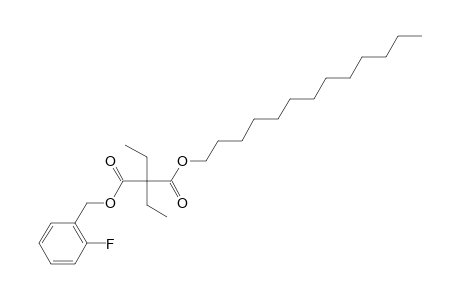 Diethylmalonic acid, 2-fluorobenzyl tridecyl ester