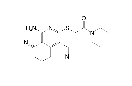 2-(6-Amino-3,5-dicyano-4-isobutyl-pyridin-2-ylsulfanyl)-N,N-diethyl-acetamide