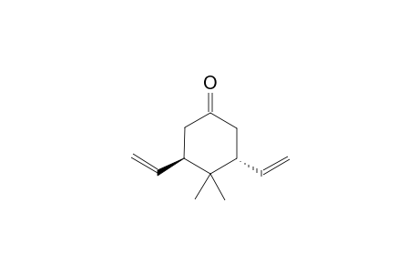 (3R*,5R*)-4,4-DIMETHYL-3,5-DIVINYLCYCLOHEXANONE