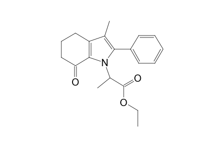 (S)-3-METHYL-2-PHENYL-1,4,5,6-TETRAHYDRO-7H-INDOL-7-OXO-1-(2-METHYL)-ACETIC-ACID-ETHYLESTER