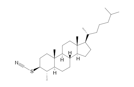 Thiocyanic acid, 4.alpha.-methyl-5.alpha.-cholestan-3.beta.-yl ester