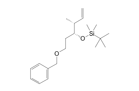 (((3R,4R)-1-(Benzyloxy)-4-methylhex-5-en-3-yl)oxy)(tert-butyl)dimethylsilane