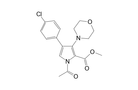 N-Acetyl-4-(4-chlorphenyl)-3-morpholinopyrrol-2-carboxylic acid, methyl ester