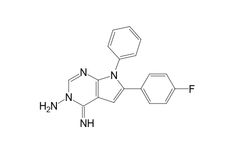 3-Amino-4-imino-6-(4-fluorophenyl)-7-phenyl-7H-pyrrolo[2,3-d]pyrimidine