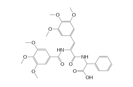 phenyl{[(2Z)-2-[(3,4,5-trimethoxybenzoyl)amino]-3-(3,4,5-trimethoxyphenyl)-2-propenoyl]amino}acetic acid