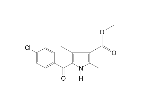 5-(p-chlorobenzoyl)-2,4-dimethylpyrrole-3-carboxylic acid, ethyl ester