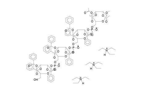 METHYL TRI(2,3,4-TRI-O-BENZOYL-ALPHA-D-MANNOPYRANOSYLPHOSPHATE)-2,3,4-TRI-O-ACETYL-ALPHA-D-MANNOPYRANOSIDE, TRIS(TRIETHYLAMMONIUM) SALT