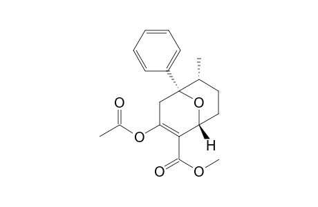 (1R*,5S*,6R*)-3-Acetoxy-2-(methoxycarbonyl)-6-methyl-5-phenyl-9-oxabicyclo[3.3.1]non-2-ene