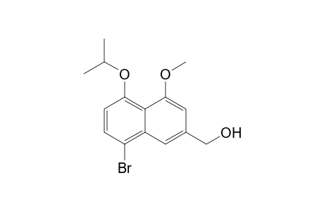 (8-bromanyl-4-methoxy-5-propan-2-yloxy-naphthalen-2-yl)methanol