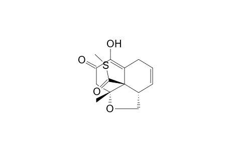 (8a,8b-cis) 8b-(methylthio)carbonyl-6-hydroxy-8a-methyl-2a,5,7,8, 8a,8b-hexahydro-2H-naphtho[1,8-bc]furan-7-one