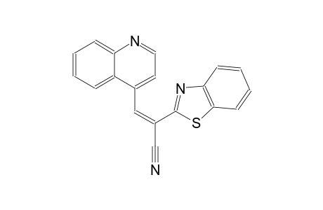 2-Benzothiazoleacetonitrile, alpha-(4-quinolinylmethylene)-