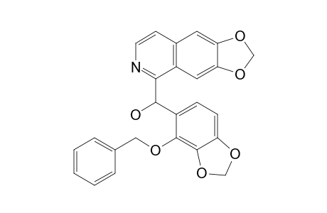 1-[2'-(Benzyloxy)-3',4'-(methylenedioxy)phenyl]-1-[6",7"-(methylenedioxy)isoquinolinyl]-carbinol