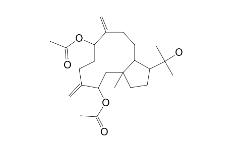 1-(2-Hydroxypropan-2-yl)-3A-methyl-6,10-dimethylidene-2,3,4,5,7,8,9,11,12,12A-decahydro-1H-cyclopenta[11]annulene-5,9-diol diacetate