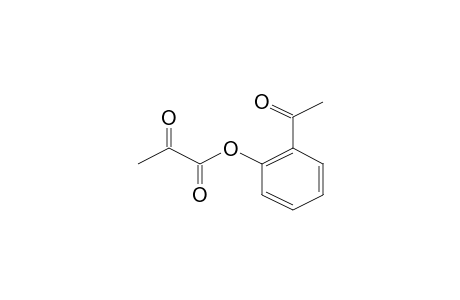 2-Oxopropanoic acid, (2'-acetylphenyl) ester