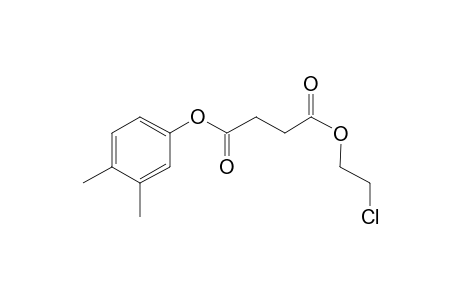 Succinic acid, 3,4-dimethylphenyl 2-chloroethyl ester