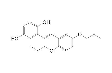 (E)-1-(2,5-dihydroxyphenyl)-2-(2,5-dipropoxyphenyl)ethene