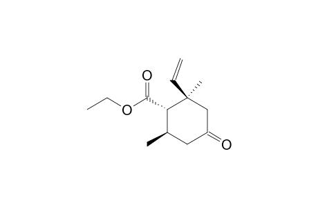 (1S,2R,6R)-2-ethenyl-2,6-dimethyl-4-oxo-1-cyclohexanecarboxylic acid ethyl ester