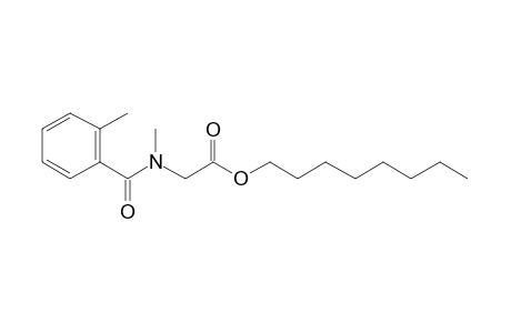 Sarcosine, N-(2-methylbenzoyl)-, octyl ester