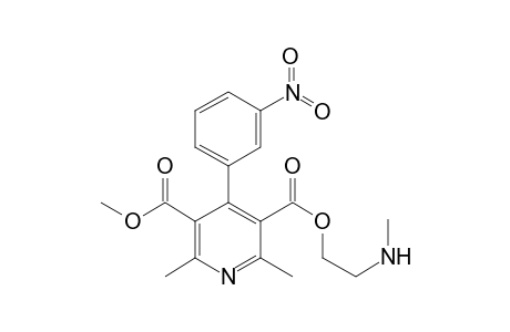 Nicardipine-M (N-dealkyl-dehydro-) MS2