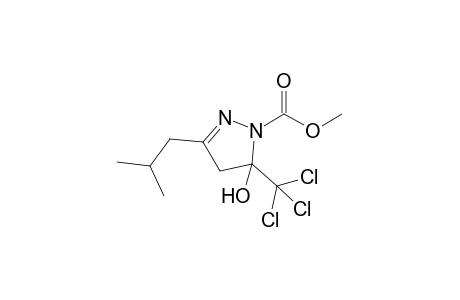 3-ISO-BUTYL-5-TRICHLOROMETHYL-4,5-DIHYDRO-1H-1-PYRAZOLE-METHYLESTER