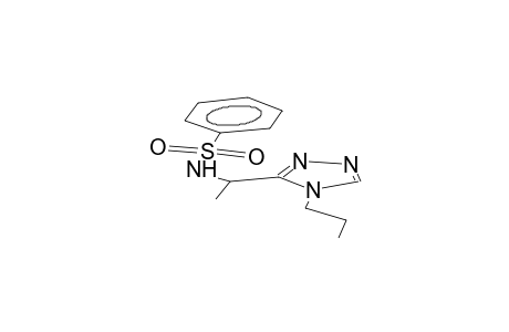 N-[1-(4-propyl-4H-1,2,4-triazol-3-yl)ethyl]benzenesulfonamide