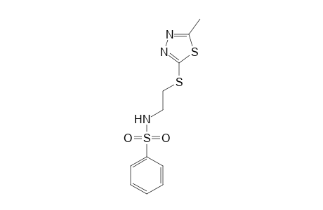 N-[2-[(5-methyl-1,3,4-thiadiazol-2-yl)sulfanyl]ethyl]benzenesulfonamide