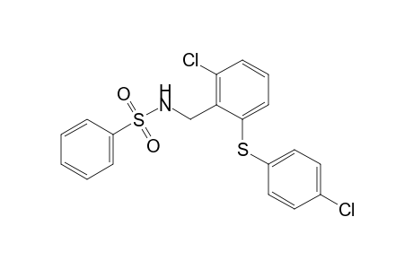 N-{2-chloro-6-[(p-chlorophenyl)thio]benzyl}benzenesulfonamide