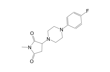 3-[4-(4-fluorophenyl)-1-piperazinyl]-1-methyl-2,5-pyrrolidinedione