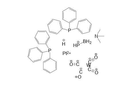 Platinum(II) boranylphosphanide N,N-dimethylmethanamine hydride triphenylphosphane tungsten tetracarbonyl