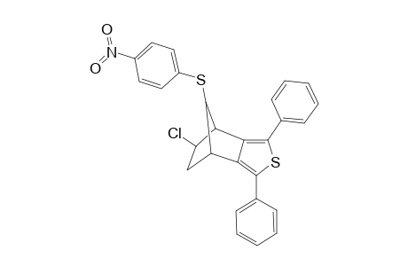 5-exo-Chloro-4,5,6,7-tetrahydro-4,7-methano-1,3-diphenyl-8-anti-(4-nitrophenylthio)-2-benzothiophene