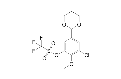 3-Chloro-5-(1,3-dioxan-2-yl)-2-methoxyphenyl Trifluoromethane Sulfonate