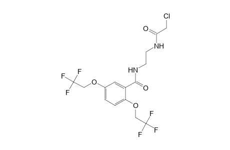 2,5-BIS(2,2,2-TRIFLUOROETHOXY)-N-[2-(2-CHLOROACETAMIDO)ETHYL]BENZAMIDE