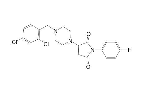 3-[4-(2,4-dichlorobenzyl)-1-piperazinyl]-1-(4-fluorophenyl)-2,5-pyrrolidinedione