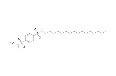 p-(hexadecylsulfamoyl)benzenesulfonic acid, hydrazide