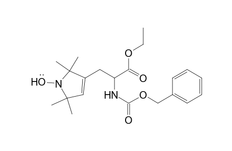 1H-Pyrrol-1-yloxy, 3-[3-ethoxy-3-oxo-2-[[(phenylmethoxy)carbonyl]amino]propyl]-2,5-dihydro-2,2,5,5-tetramethyl-