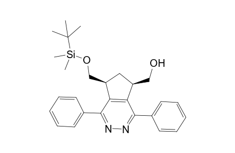 (+-)-cis-{7-[(tert-Butyldimethylsilyloxy)methyl]-1,4-diphenyl-6,7-dihydro-5H-cyclopenta[d]pyridazin-5-yl}methanol