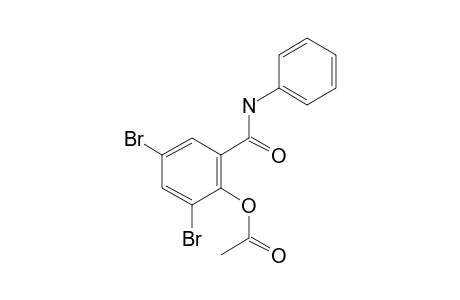 3,5-Dibromo-2-hydroxy-N-phenylbenzamide, ac derivative