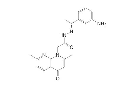 N'-[1-(3-Aminophenyl)ethylidene]-2-(2,7-dimethyl-4-oxo-1,8-naphthyridin-1(4H)-yl)acetohydrazide