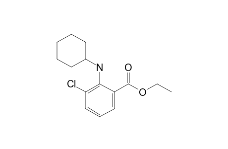 3-Chloro-2-(cyclohexylamino)benzoic acid ethyl ester