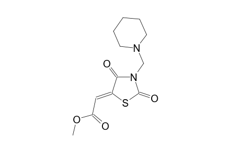 methyl (2Z)-[2,4-dioxo-3-(1-piperidinylmethyl)-1,3-thiazolidin-5-ylidene]ethanoate