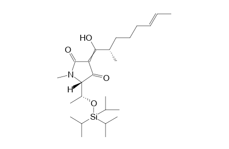 (5S)-3-((2'S,6'E)-1'-Hydroxy-2'-methylocten-1'-ylidene)-5-((R)-1''-((triisopropylsilyl)oxy)ethyl)-1-methylpyrrolidine-2,4-dione