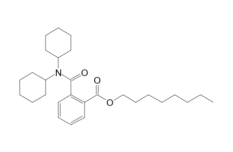 Phthalic acid, monoamide, N,N-dicyclohexyl-, octyl ester