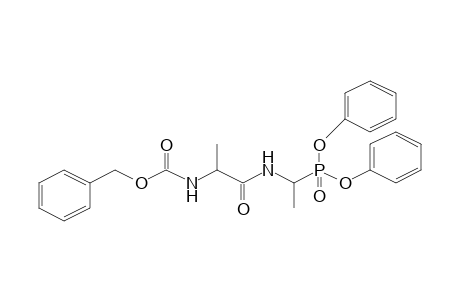 Diphenyl 1-[(2-([(benzyloxy)carbonyl]amino)propanoyl)amino]ethylphosphonate