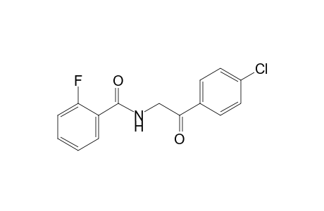 N-(p-chlorophenacyl)-o-fluorobenzamide