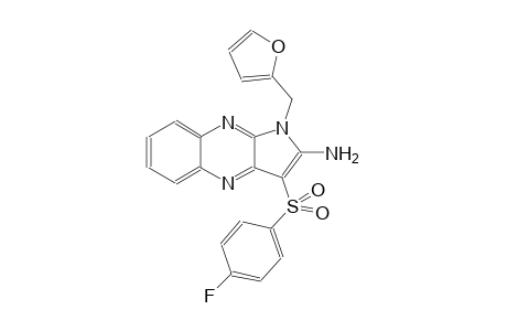 3-[(4-fluorophenyl)sulfonyl]-1-(2-furylmethyl)-1H-pyrrolo[2,3-b]quinoxalin-2-ylamine