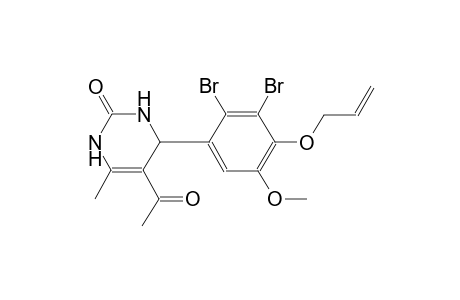 5-acetyl-4-[4-(allyloxy)-2,3-dibromo-5-methoxyphenyl]-6-methyl-3,4-dihydro-2(1H)-pyrimidinone