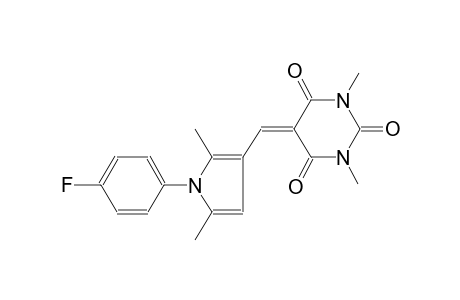 5-{[1-(4-fluorophenyl)-2,5-dimethyl-1H-pyrrol-3-yl]methylene}-1,3-dimethyl-2,4,6(1H,3H,5H)-pyrimidinetrione